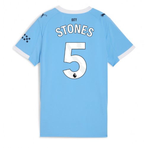 Manchester City John Stones #5 Hemmatröja Kvinnor 2025-26 Kortärmad Manchester City John Stones #5 Hemmatröja Kvinnor 2025-26 Kortärmad